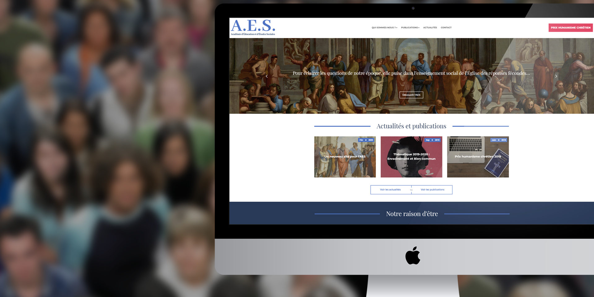 un nouveau site web AES